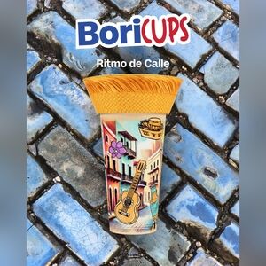 PUERTO RICO CHURCH'S CHICKEN BAD BUNNY CUPS SET YUNQUE, OLD SAN JUAN & BEACH